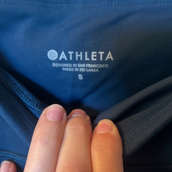 ATHLETA Cropped Legging EUC Peacock blue, size small, 22” inseam - Picture 5 of 5